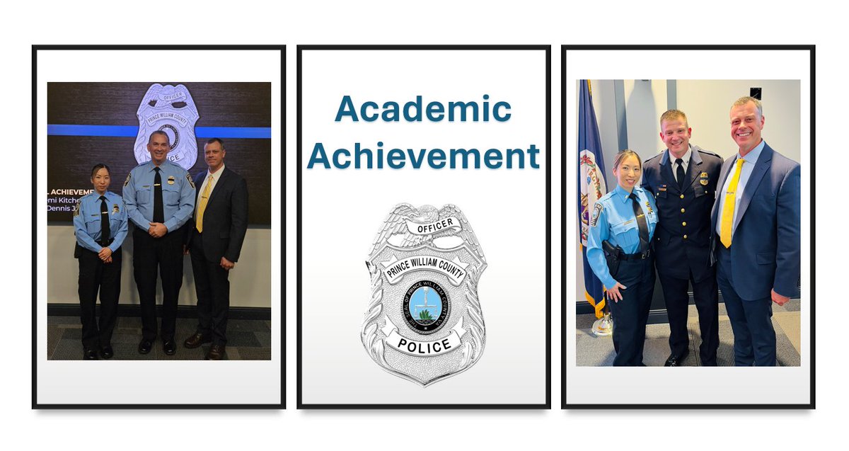 #PWCPD congratulates LT Kitchens & FSGT Jensen for completing the George Mason University Master of Public Administration Cohort Program. After a competitive process, the employees received scholarships from #PWC Government to apply towards tuition. Congrats graduates! #JoinPWCPD