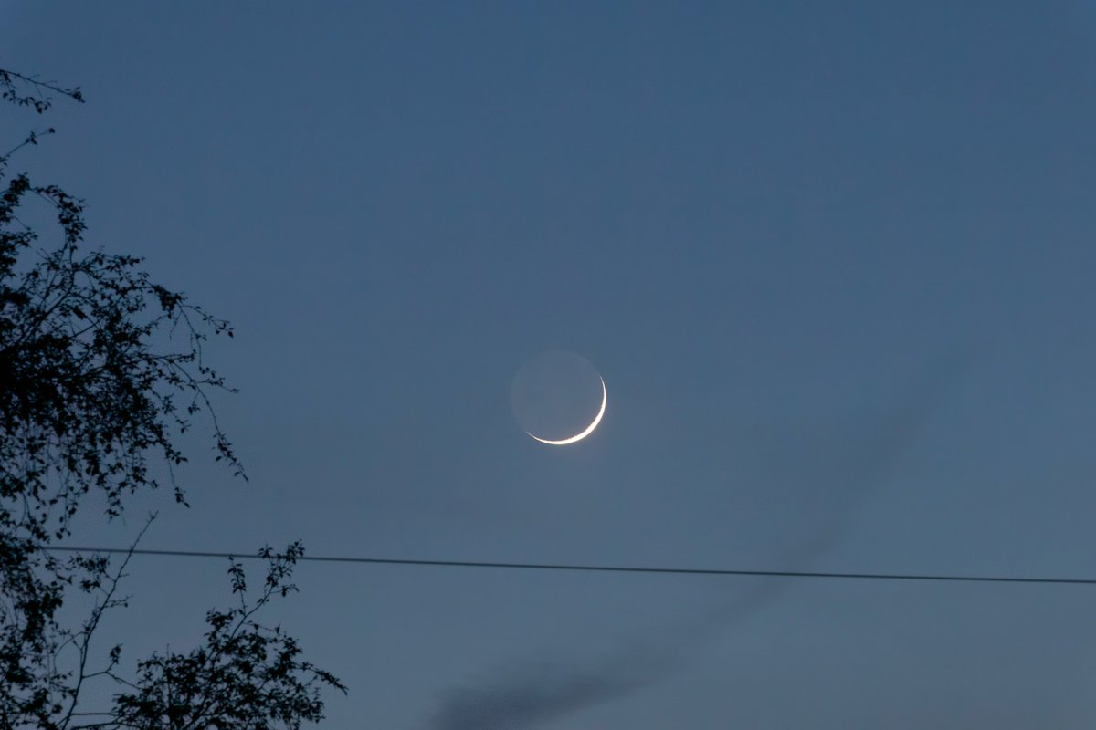 With a little Earthshine too