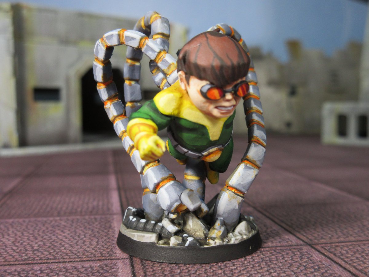 'It's time... Time to implement my master plan... my last master plan.'
@CMONGames @spinmastergames
#cmongames #MiniaturePainting #Commissions #Boardgames #Wargames #Miniatureart #Tabletopgames #Miniatures #Marvel #MarvelUnited #MCU #SpiderMan #DoctorOctopus #SinisterSix