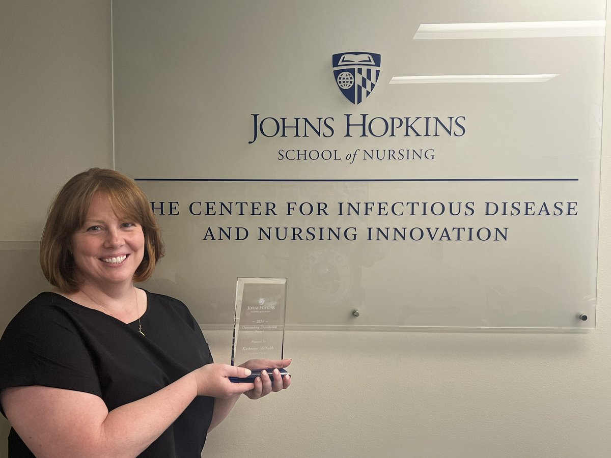 Center for Infectious Disease & Nursing Innovation (@jhucidni) on Twitter photo 🎉Congratulations to @KCMcNabb, our remarkable DNP/PhD graduate, on winning the <a href="/JHUNursing/">Hopkins Nursing</a> Outstanding Dissertation Award🏆 Her groundbreaking work on understanding loss to follow-up from #RRTB treatment in South Africa is truly deserving of recognition. Way to go Dr. McNabb! 👏 🎉Congratulations to @KCMcNabb, our remarkable DNP/PhD graduate, on winning the <a href="/JHUNursing/">Hopkins Nursing</a> Outstanding Dissertation Award🏆 Her groundbreaking work on understanding loss to follow-up from #RRTB treatment in South Africa is truly deserving of recognition. Way to go Dr. McNabb! 👏