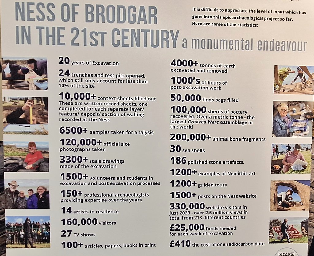 If you make it to #Orkney this summer, I highly recommend visiting the @NessofBrodgar exhibition at @OrkneyMuseums it is a brilliant showcase of 20 years of excavation and how this site has changed our understanding of the British #Neolithic
