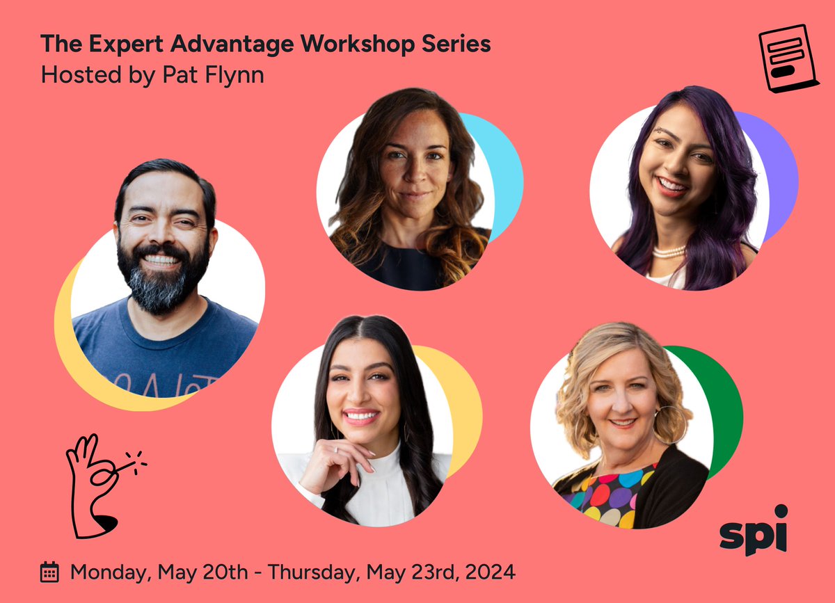 Our Expert in Residence program is growing! Join us for a free 4-day webinar series featuring our new experts: @Amy_K_Nelson, @nausheenichen, Yasmine Salem Hamdan, and @pamslim alongside @PatFlynn. From May 20th to May 23rd. Learn more here: buff.ly/3UOEVuY