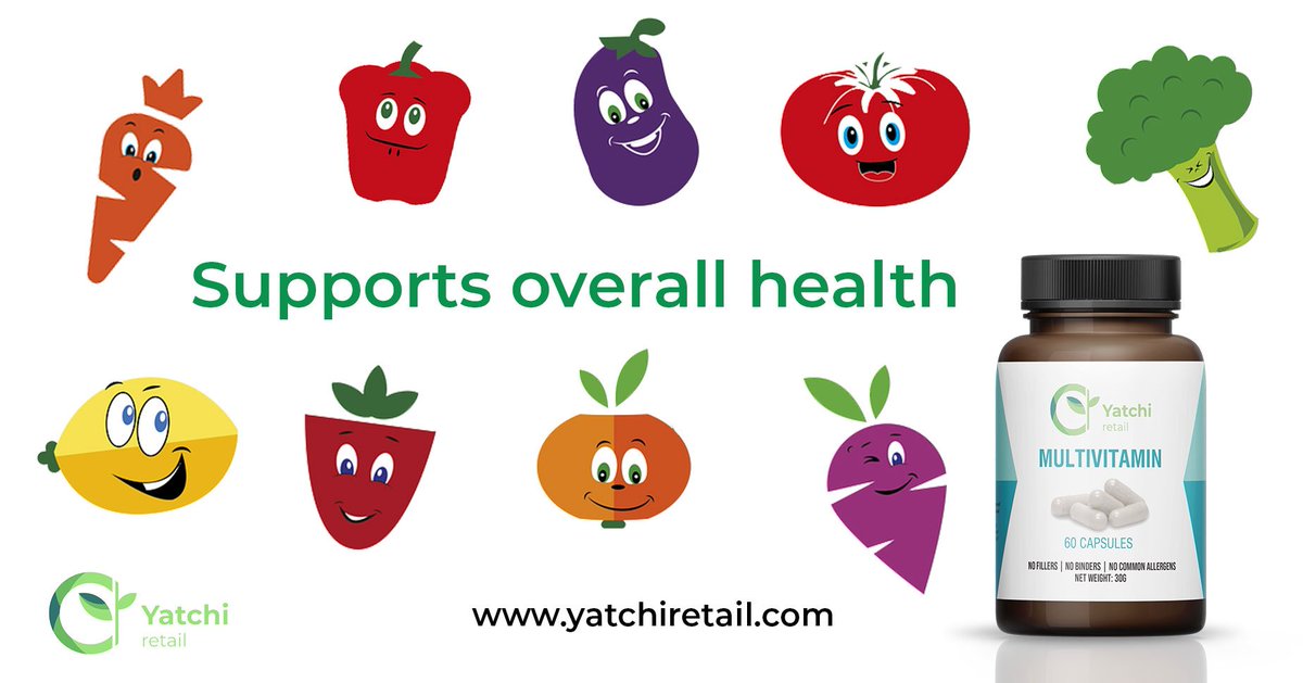 'A balanced diet is the best way to get your nutrients, but multivitamins can be a helpful supplement if you're not getting enough fruits, vegetables, and whole grains.' yatchiretail.com ✨👩‍👧‍👦 💐 🎁 ❤️ 👵 🧁 🌹 🥂 🙏 🌳❤️ #yatchiretail #linkedin #instagram #twitter