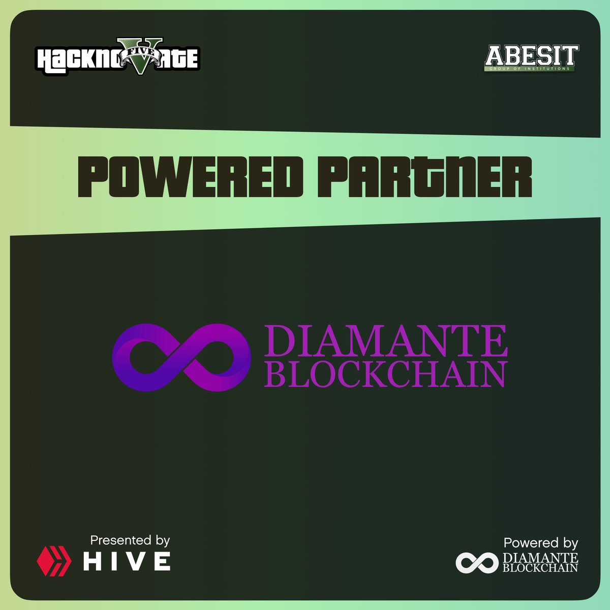 hacknovate's tweet image. 🎉🎉 We're thrilled to announce @diamante_blockchain as the official powered sponsor of hacknovate 5.0 hackathon! Get ready for an epic event filled with innovation, creativity, and amazing prizes.

Stay tuned for more updates! #Hackathon #poweredsponsor #hacknovate 5