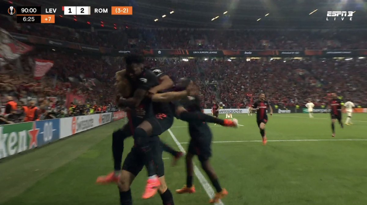 2-2 Bayer Leverkusen. THEY HAVE DONE IT AGAIN !!!!!!!!!!!!!!!!!! THEY HAVE DONE IT AGAIN !!!!!!!!!!!!!!!!!!! THEY HAVE ACTUALLY DONE IT AGAIN !!!!!!!!!!!!!!! EVEN THE GREATEST SCRIPT WRITERS COULDN'T WRITE THIS !!!!!!!!!!!!!!!!!!!!!!!!!!!!