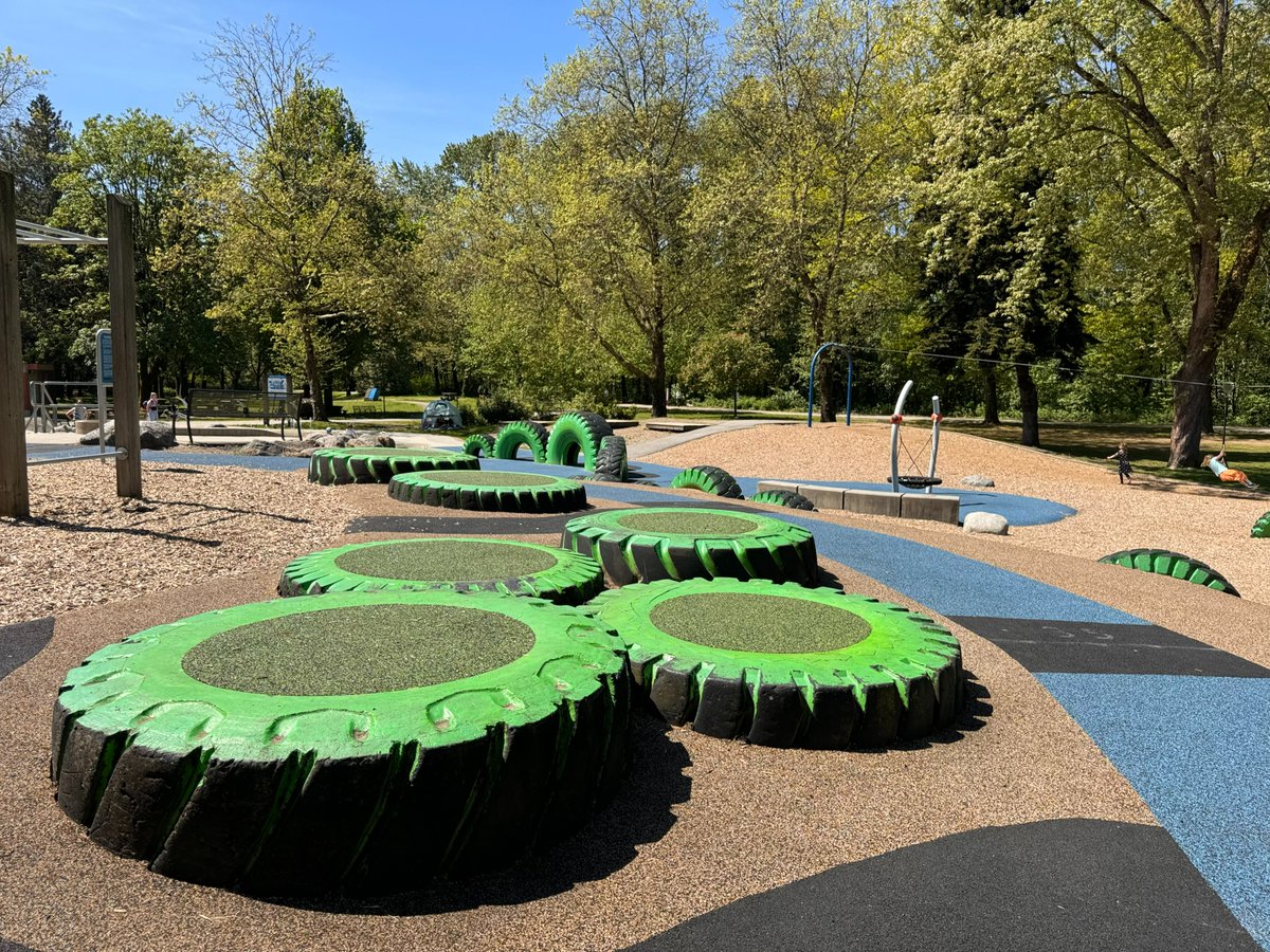 We recently did some work on the playground Lions Park, which included filling in these tires with rubber surfacing so kids can play on them! 🛞

Ready for summer at the park! ☀

#PortCoquitlam #CityOfPoCo