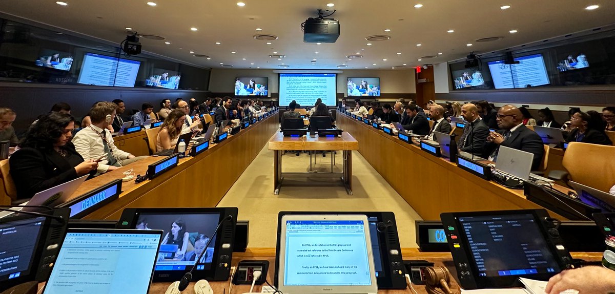 New Zealand & Costa Rica continue to co-facilitate the informal consultations on the modalities resolution for the High-level Meeting addressing the existential threats posed by sea-level rise, scheduled for September 25, 2024. Progressing towards actionable solutions! #SLR 🌊