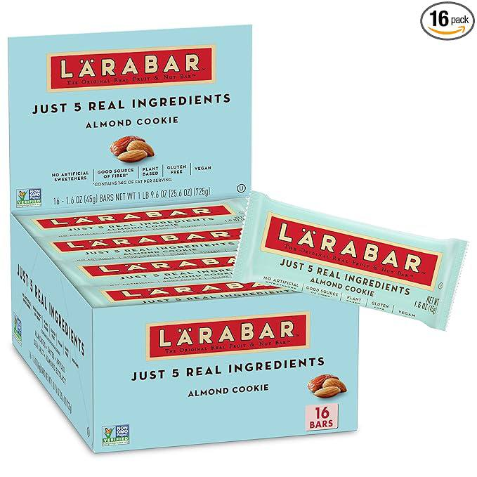 $12.xx or less

Larabar Almond Cookie, Gluten Free Vegan Fruit & Nut Bars, 1.6 oz, 16 ct

Clip Coupon 

Link - amzn.to/3JVrPpF