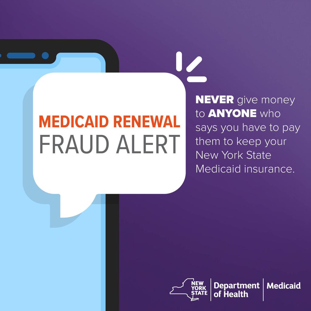 If you suspect fraud, report it by contacting: ➡️ @NewYorkStateAG’s Health Care Helpline at 1-800-428-9071 ➡️ @NYDFS’ Consumer Hotline at 1-800-342-3736 ➡️ @NYStateofHealth Customer Service at 1-855-355-5777 Enroll your #NYSMedicaid coverage at: info.nystateofhealth.ny.gov/health-insuran….