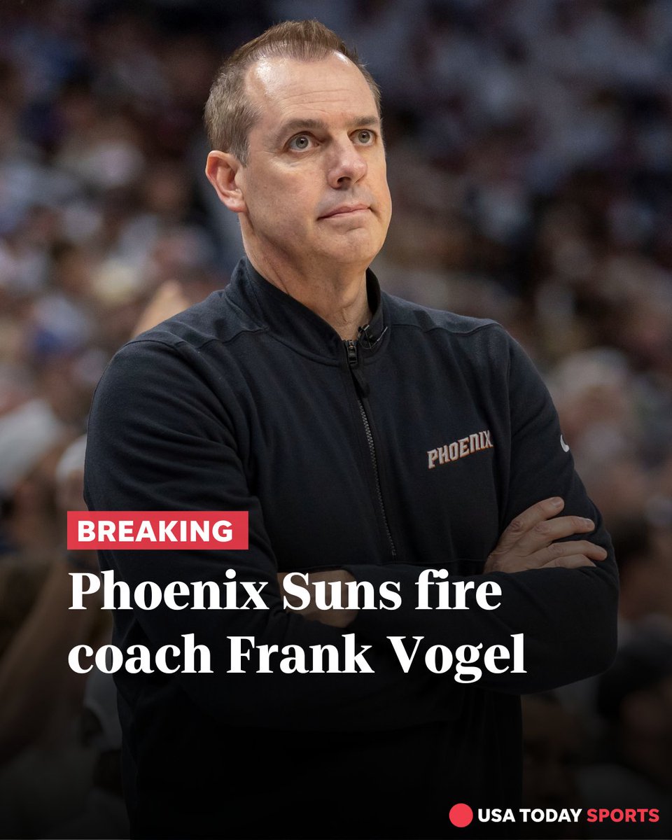 The Phoenix Suns have parted ways with head coach Frank Vogel after one season that started with championship expectations — but ended with a first-round exit by way of a sweep.

🔗: tinyurl.com/3eafm2xk

#NBA | #PhoenixSuns | #FrankVogel | #Firing