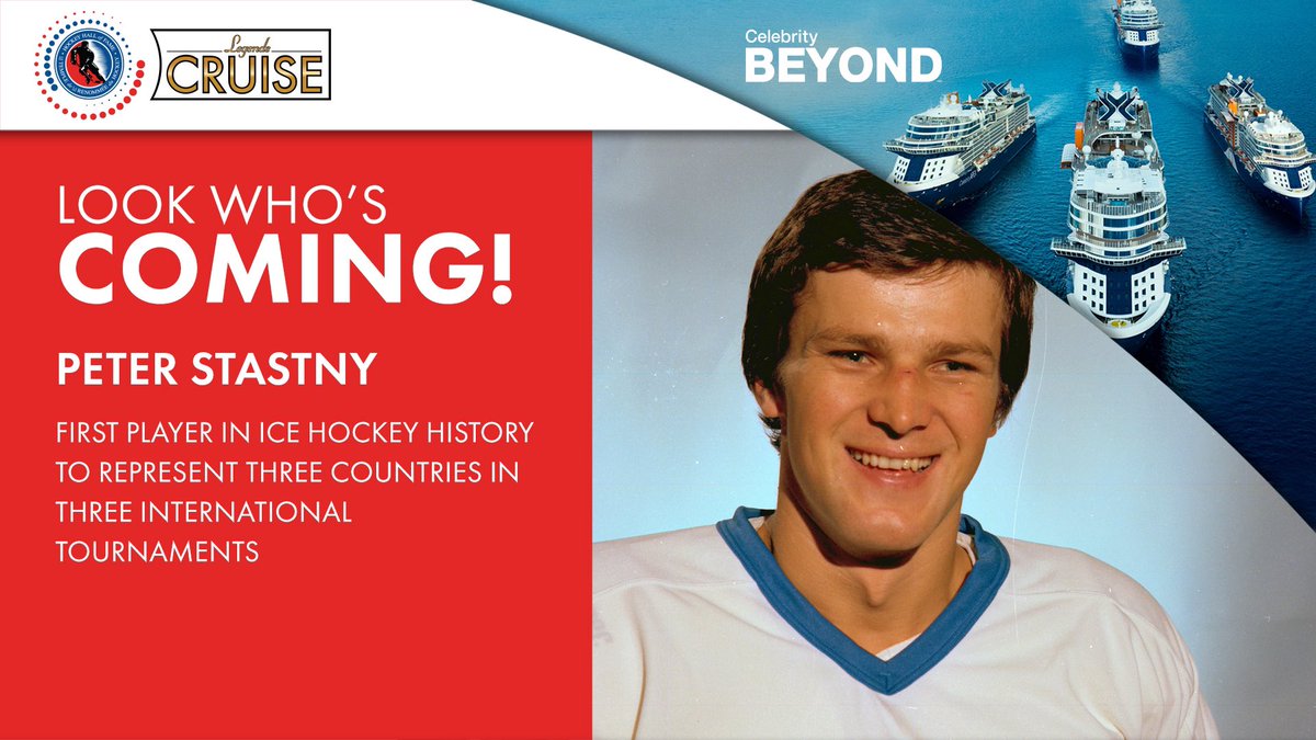 Honoured Member Peter Stastny has now been added to the Legends of Hockey Cruise star-studded roster!! 🎉 He joins 8️⃣ more Hall of Famers on a Caribbean Cruise this Fall. #legendsofhockey #HHOF A hockey vacation like no other! Learn more 👉legendsofhockeycruise.com