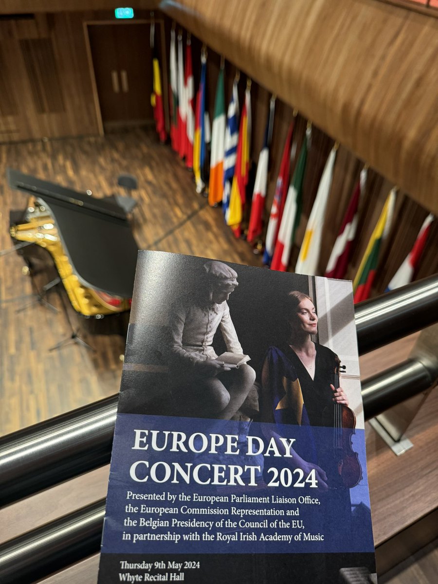 What a special end to #EuropeDay2024 - such a privilege to hear some of the best young 🇮🇪🇧🇪classical musicians for a special @EU2024BE with @BEinIreland and @eurireland @EPinIreland 🇪🇺 event in the glorious surrounds of @RIAMDublin beautifully orchestrated with @RTElyricfm 🙏🎼