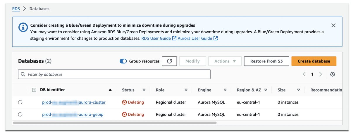 Marco Deleu (@deleugyn) on Twitter photo can anyone explain why we are forced to PAY for <a href="/AWSSupport/">AWS Support</a> in order to report an AWS bug?
These clusters are "deleting" for 2 days and there's nothing I can do about it.
If I pay for AWS support and they conclude its an AWS bug, can I get a refund from the support plan? can anyone explain why we are forced to PAY for <a href="/AWSSupport/">AWS Support</a> in order to report an AWS bug?
These clusters are "deleting" for 2 days and there's nothing I can do about it.
If I pay for AWS support and they conclude its an AWS bug, can I get a refund from the support plan?