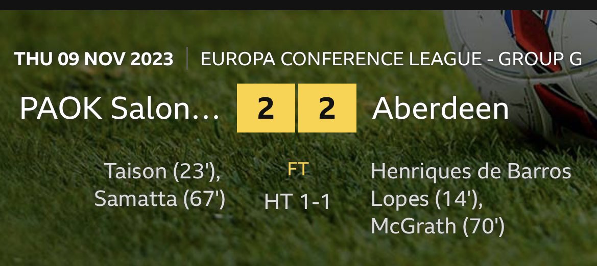 Avoiding defeat away in Greece in the 23/24 Conference League ain’t for everyone👍
