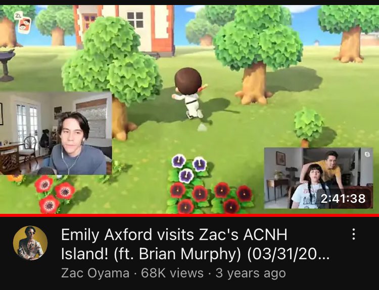 nobody gets me like ‘Emily Axford visits Zac’s ACNH Island! (ft. Brian Murphy) (03/31/2020)’ gets me