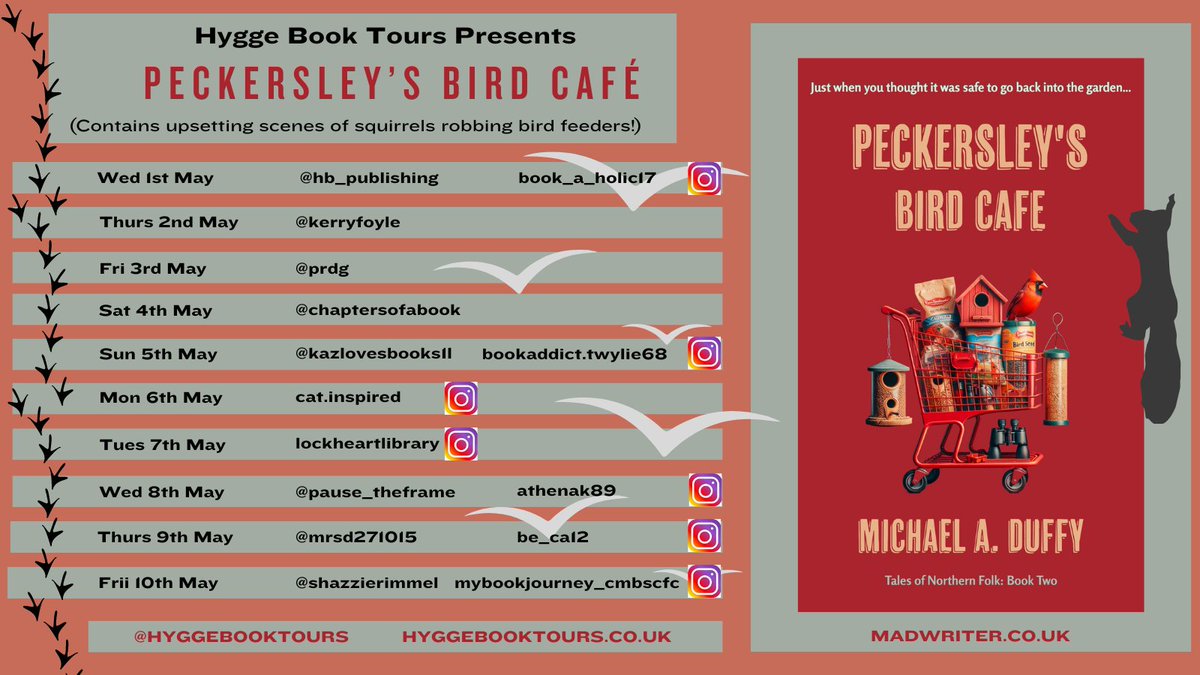 A fab day today @michaelduffy001 🥳

Closing us off tomorrow we have @ShazzieRimmel 🥳❤️

#hyggebooktours #hygge #booktours #booktourorganiser #bookbloggers #bookstagram #authorpromo #supportingauthors #bookpromotion