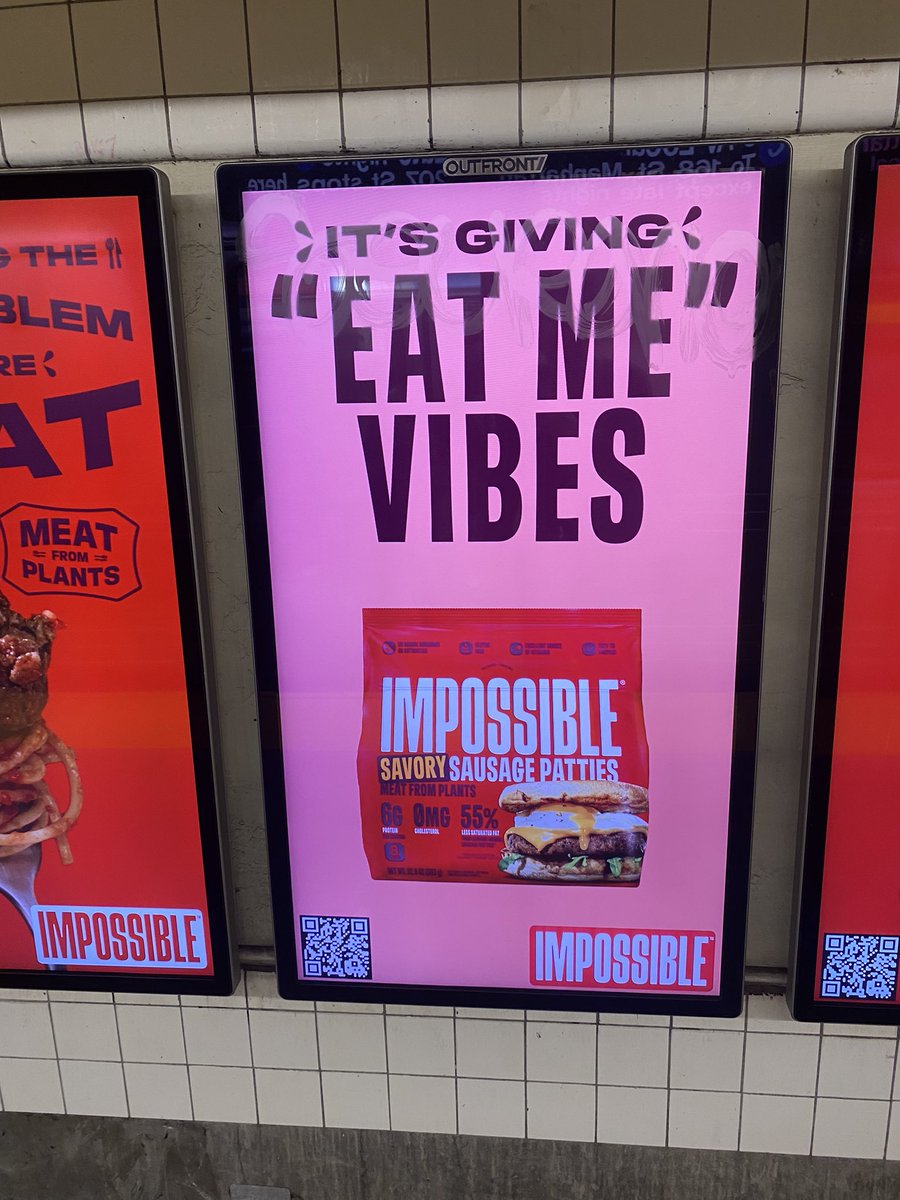 is that right? is that what the vegan sausage patty is giving? 'eat me vibes' ? i want to cover my body in moss and lay in the barren wilderness until the sky collapses