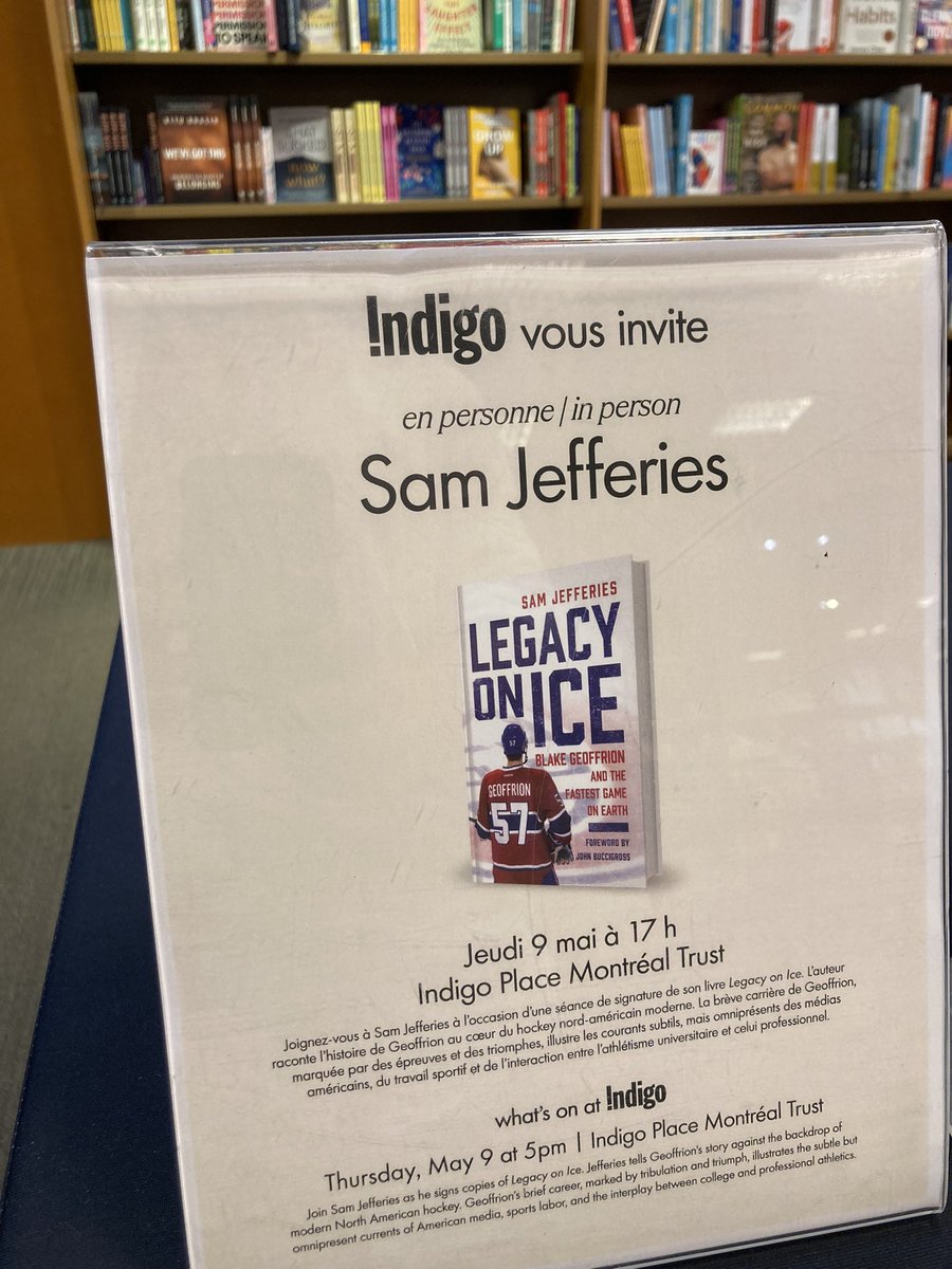 Come on by, #GoHabsGo fans Indigo Books - Place Montreal Trust till 7p tonight