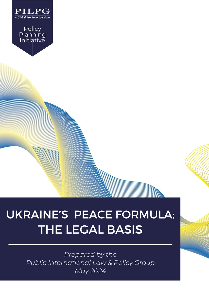 My colleagues and I released a paper analyzing each point of Ukraine’s 10 point peace formula, confirming that every point is robustly supported by existing international legal frameworks. Discover the strong legal foundations of Ukraine’s peace proposal: …licinternationallawandpolicygroup.org/legal-and-poli…