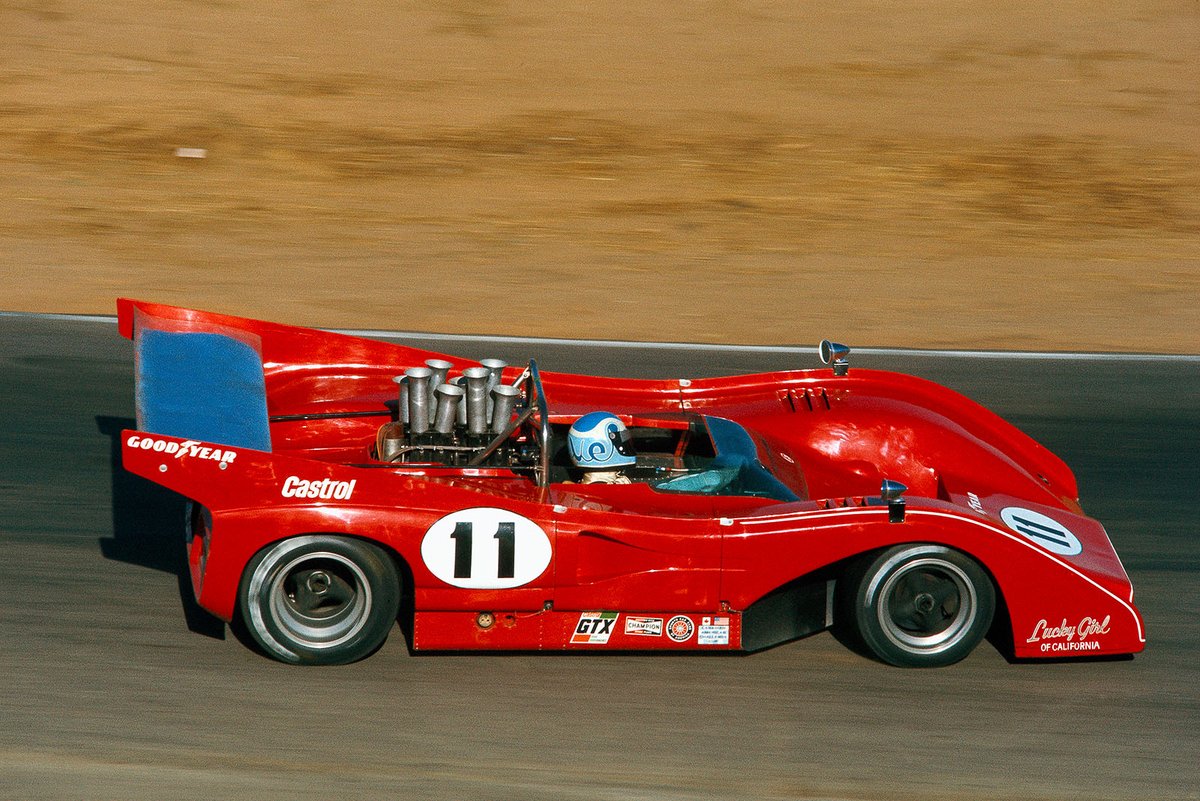 #OldSchoolRacing Can-Am #Riverside 1973 #McLaren M8F Steve Durst 8th position