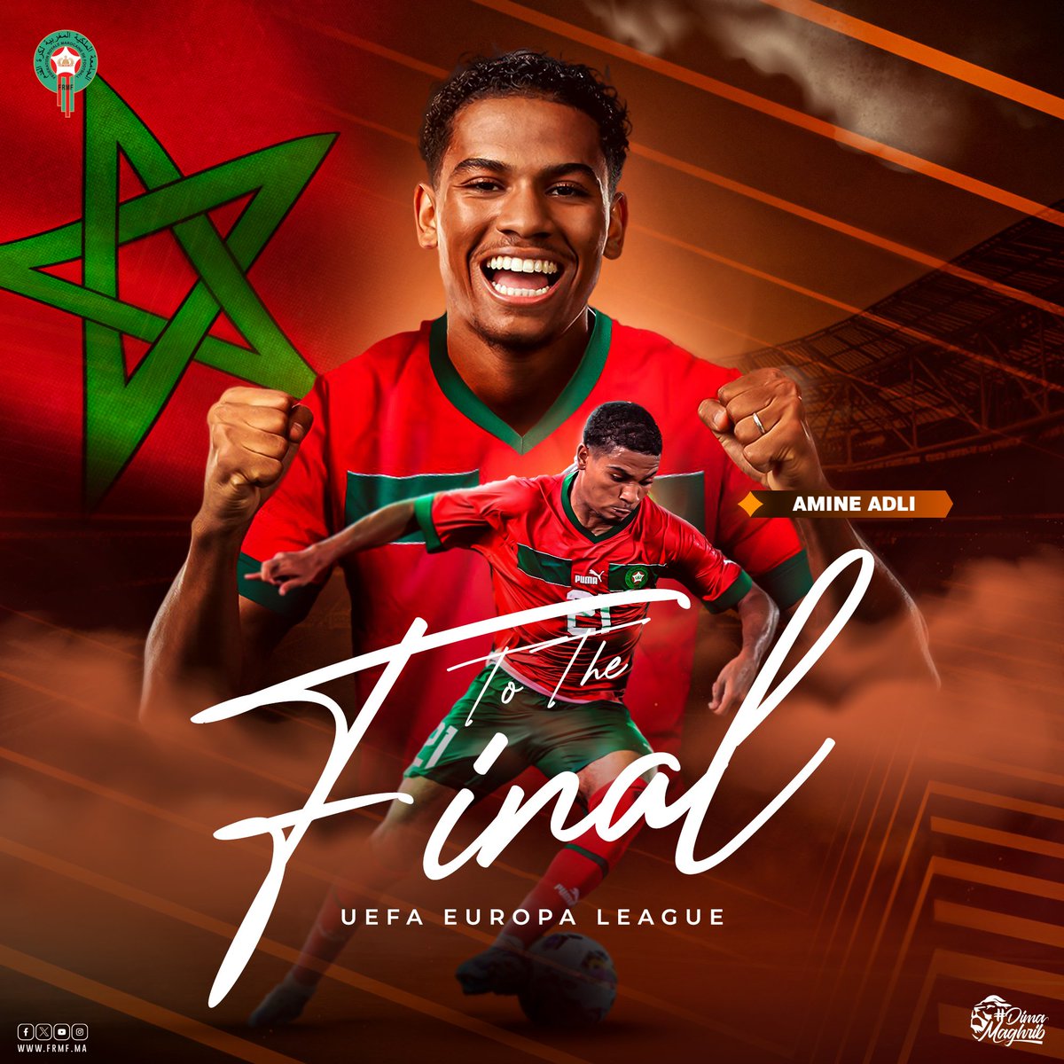 هنيئا لأمين عدلي تأهله إلى المباراة النهائية من الدوري الأوروبي 👏🏻 Congratulations to Amine Adli on qualifying for the final match of the @EuropaLeague