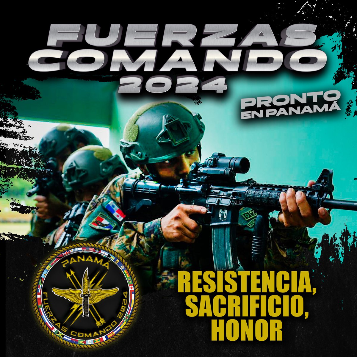 #FuerzasComando2024 | Pronto en Panamá🇵🇦 llega la competencia más exigente del hemisferio, donde nuestros uniformados demuestran su Destreza y Profesionalismo. #ProtegerYSevir