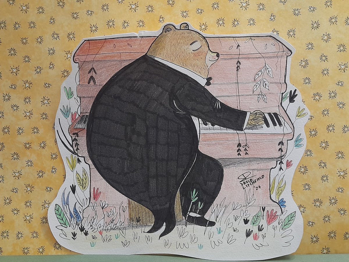 Please bid on @dc_litchfield fab piano and bear bookmark along with 600 more in the #BookmarkProject auction to help us raise money for Katiyo Primary School in Zimbabwe bid here jumblebee.co.uk/bookmarkprojec… Please RT