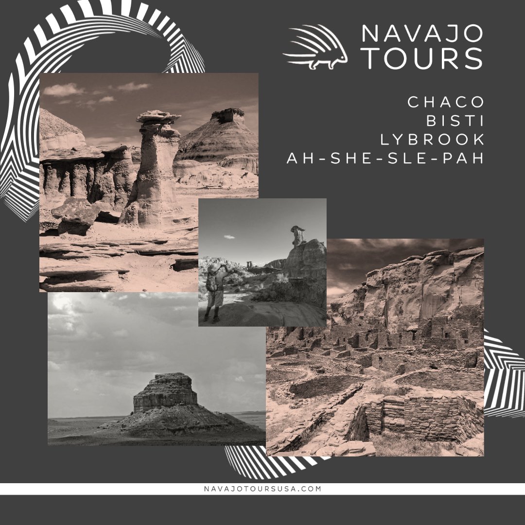 Navajo Tours USA offers tours to Chaco, as well as several areas within the San Juan badlands. 

#BeyondGallup #NewMexico #roadtrip #vacation #weekendgetaway #offthebeatenpath #scenic #hiking #OptOutside #nature #culture #VisitGallup