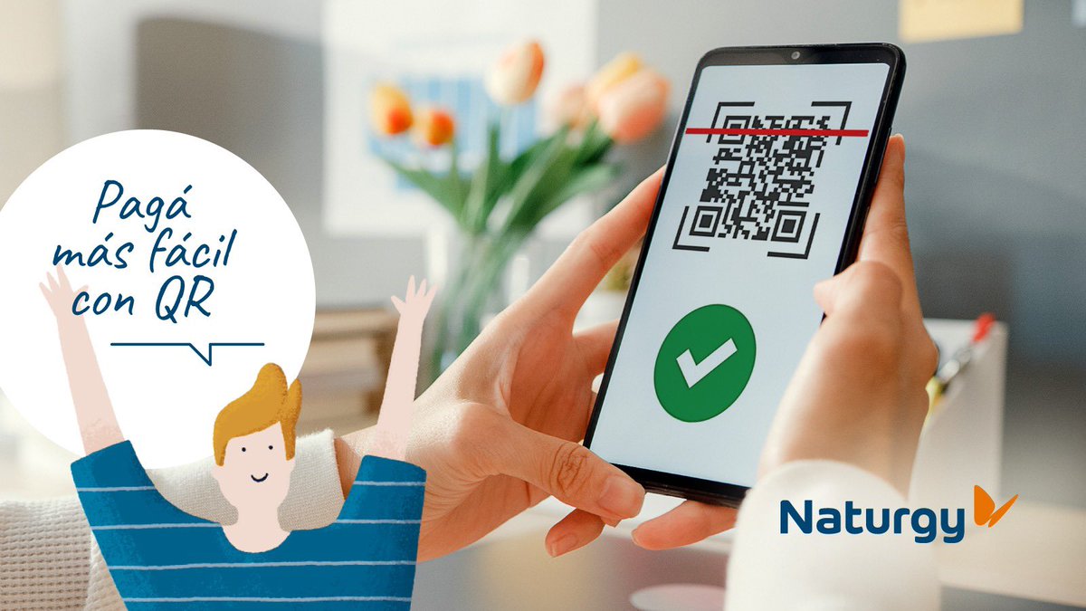 Escaneá y pagá al instante 🤳 El código QR es la forma más rápida y sencilla de pagar tu factura 😎 ¿Ya lo conocías? #QR #PagoQR #NaturgyArgentina