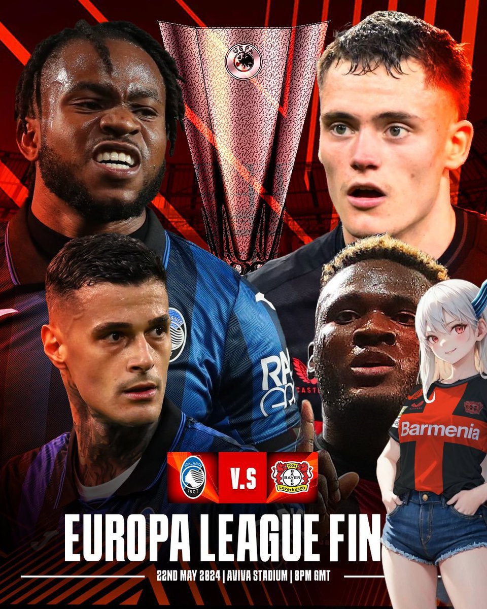 🚨🏆 Europa League final: Atalanta 🆚 Bayer Leverkusen in Dublin! 🇪🇺

#BayerLeverkusen #EuropaLeague #Atalanta
