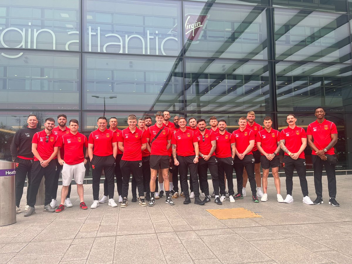 The Infantry FC team ready to head off for their OSV to Miami to play against 3 very strong American opposition. ⚽🔴🟡⚫ Also a massive thank you to our sponsors for this visit making this happen. @ArmySportsLTRY @edwindorancraig @Armyfa1888 @BFBSRadioHQ @MrLeeBarber