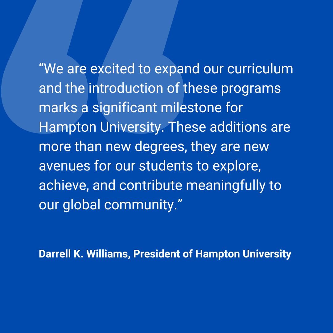 Proud to announce the expansion of HamptonU Online! Embracing the digital age, Hampton University introduces new degree programs, including a one-year MBA and comprehensive offerings from our School of Religion.Check out the full article on our newsroom! #HamptonUOnline