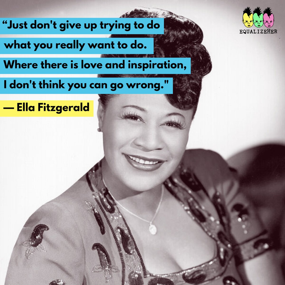 Couldn’t have said it any better than the queen herself @EllaFitzgerald 👏