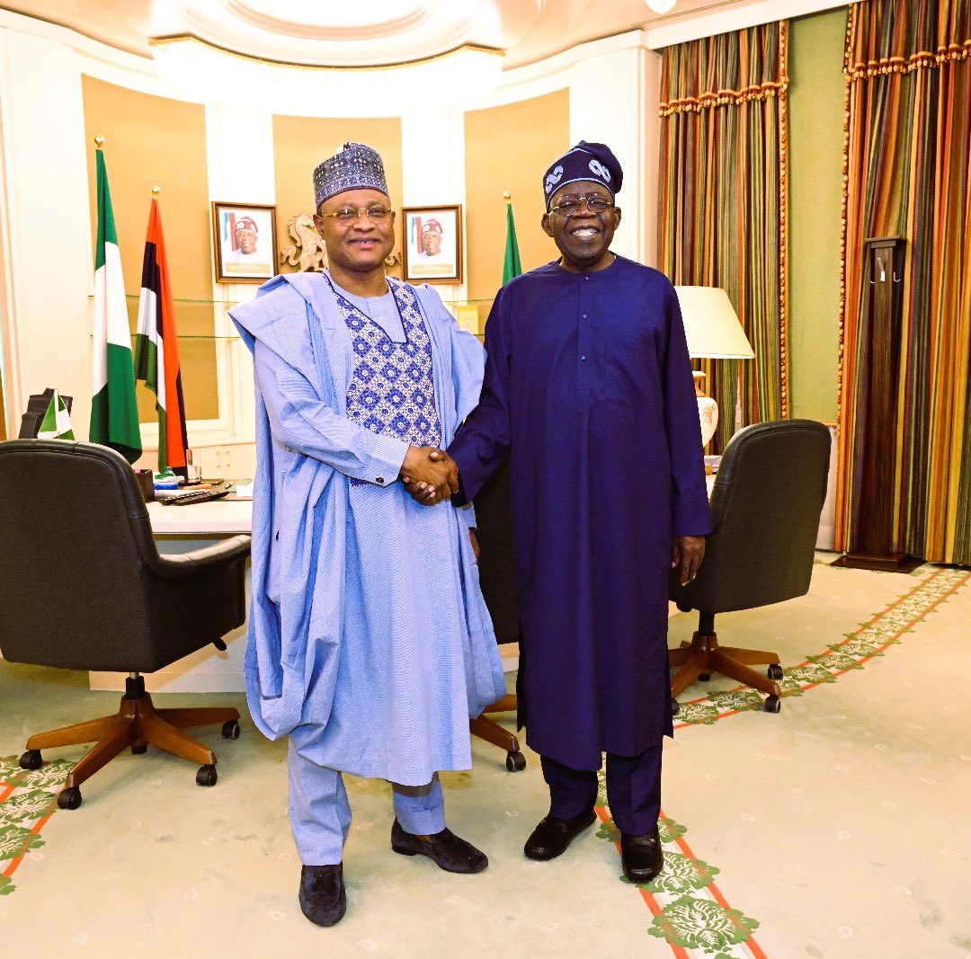 ubasanius's tweet photo. Today, I visited our dear President, Bola Ahmed Tinubu, GCFR to update him on our progress in the areas of security and human capital development. I also seized the opportunity to thank Mr. President for his commitment to the speedy completion of the Abuja-Kaduna-Kano Road, the Eastern Bypass in Kaduna, the construction of Mando-Birnin Gwari Road and Kafanchan-Kwoi road. He promised to give us all the support needed to stabilize Kaduna State and address our key developmental challenges.