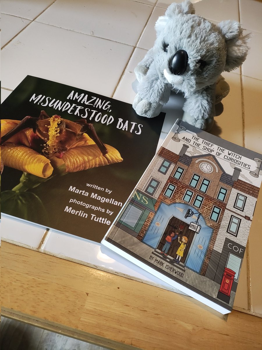 Drop Bear's Book Drop!
Amazing Misunderstood Bats - Marta Magellan
The Thief, The Witch, and the Shop of Curiosities - Mark 
Isherwood
Received these books at work today from a local publisher as gifts for my 2 kids. 
Randomactsofreading.org