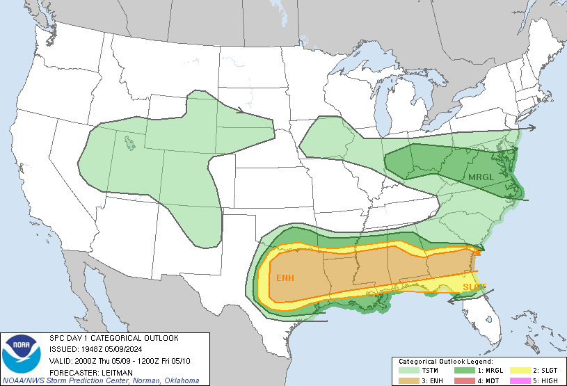 LimWeather's tweet photo. D1
#EnhancedRisk in S #TornadoAlley,S #DixieAlley esp #Dallas,#FortWorth,#Austin,#MonroeLA,#Shreveport,#JacksonMS,#Montgomery,#SavannahGA
5%#Tornado/30SIG #Wind/SIG #Hail risk
#Wxtwitter #SPC #severewx #Txwx #Wxx #Dfw #Dfwwx #Ctxwx #Arwx #Lawx #Mswx #Alwx #gawx #Scwx #OKwx #Flwx https://t.co/Q1WXbWhbWN
