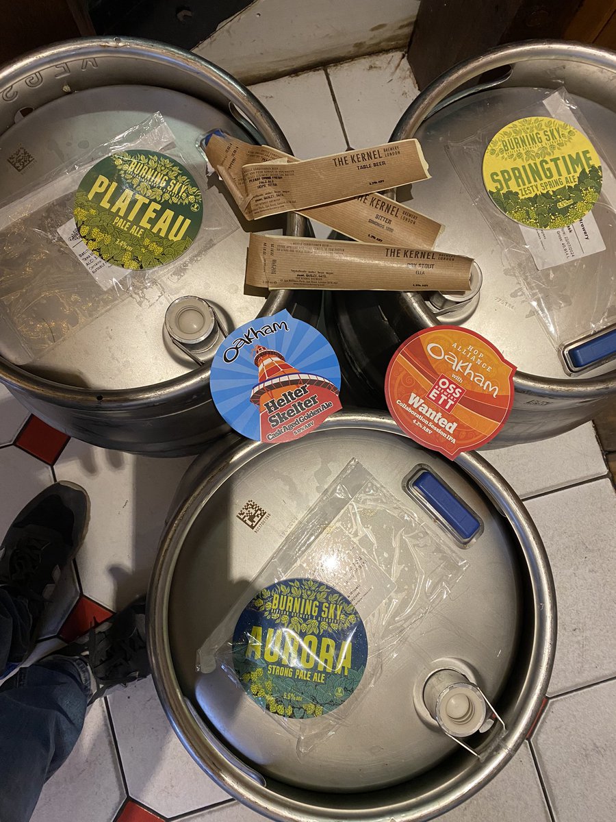 These beers arrived today! This is just one day’s arrivals!  <a href="/kernelbrewery/">Kernel Brewery</a> <a href="/burningskybeer/">burningskybeer</a> <a href="/OakhamAles/">Oakham Ales</a> @NMBCo <a href="/PressureDropBrw/">Pressure Drop Brewing</a>