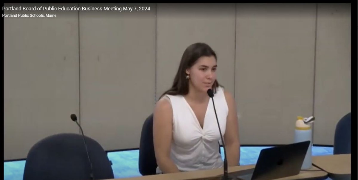 Anja delivered a moving speech to the school board about Deering's 150th anniversary, 30+ clubs, Culture Day & more! Deering: a place for ALL. Watch her speech (link in bio)! #DeeringStrong #AllOneSchool #StudentVoice #ProudDeering