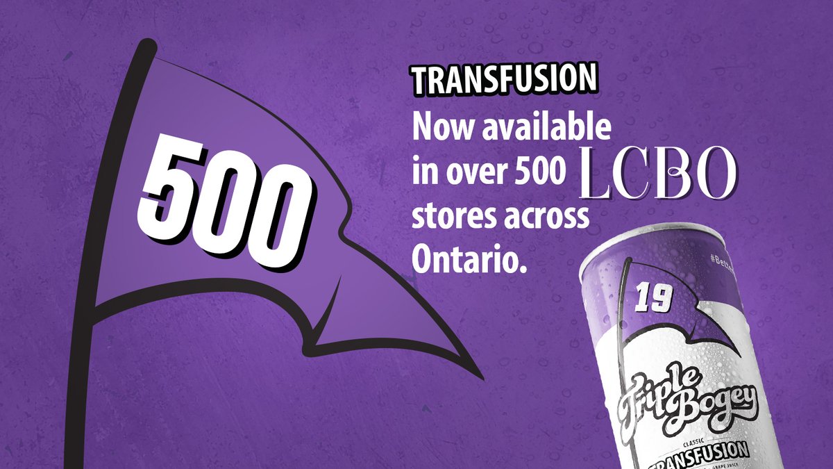 Classic Transfusion keeps on rolling. Now available at over 500 #LCBO stores across #Ontario #BetterHitAnother
