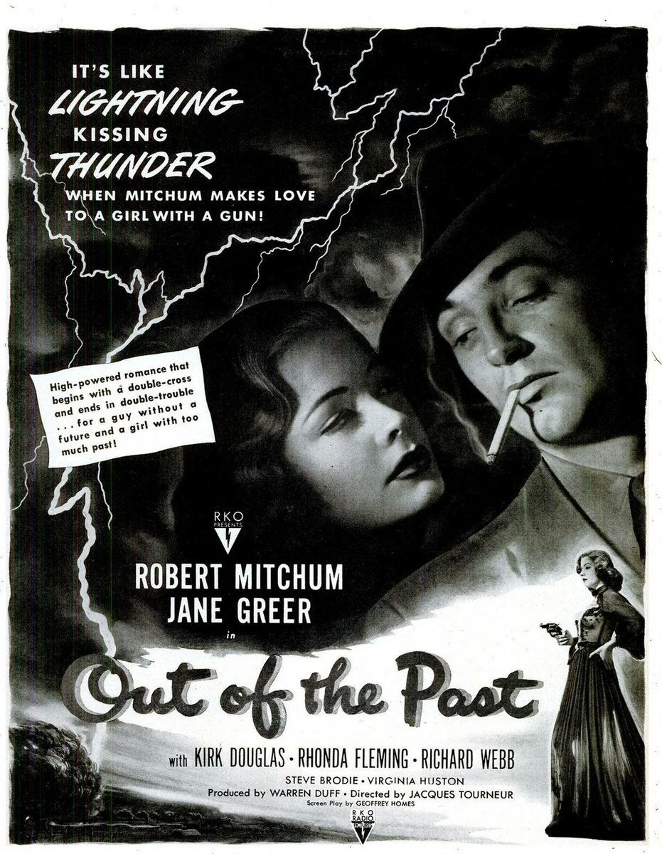 The #NoirToDieMOVIES! are on #MOVIES!TV (CH. 2.2 in #Detroit/#yqg.) See #RobertMitchum in #OutOfThePast tonight at 10:00. #JaneGreer #KirkDouglas and #RhondaFleming co-star. This #SundayNightNoir May 12th showcase features #JoanCrawford as #MildredPierce at 8:00. #filmnoir
