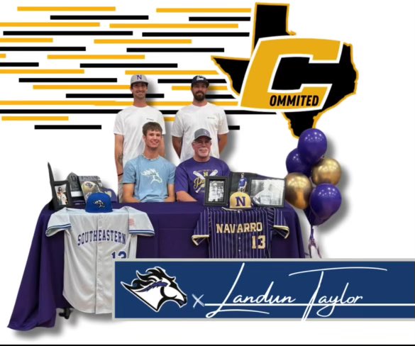 ✍️ SIGNED! Congrats to Landun Taylor (@LandunTaylor) for signing with Southeastern Baptist. Tall, athletic, multi-sport standout who can swing it with exciting upside.