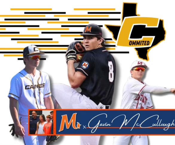 ✍️ SIGNED! Congrats to Gavin McCullough (@Gavin8m) for signing with McLennan (@mccbaseball1) today. Good fastball and even better slider with great mound makeup. Had an awesome season for @LTCavBaseball.