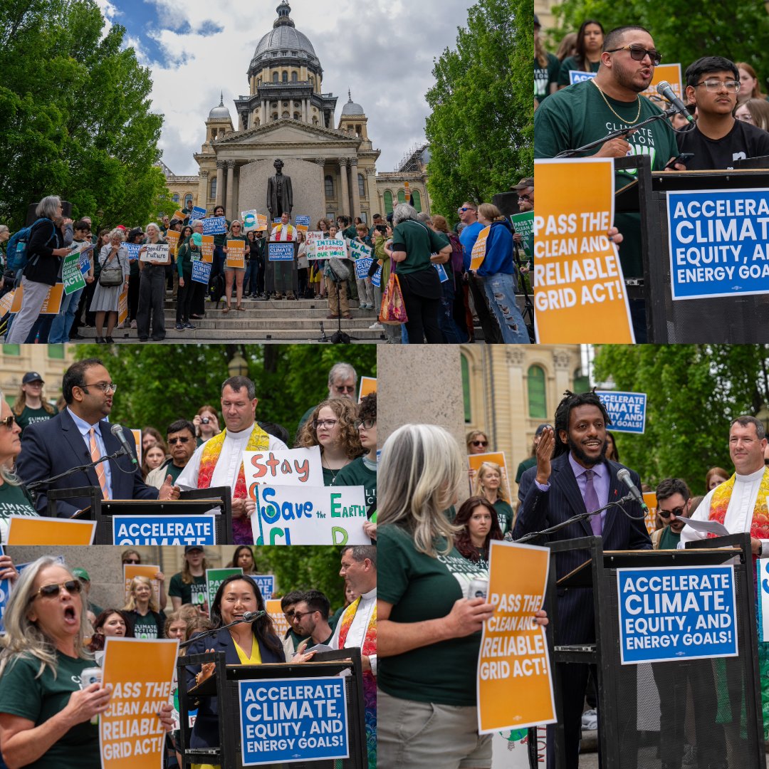 What a day! Thank you to everyone who came out to #ClimateLobbyDayIL, and to the legislators who met with their constituents about why we need a clean and reliable electric grid, equitable transit, healthy buildings, and more! #ElectrifyIL #TransitIsEssential
