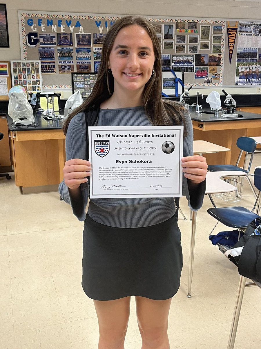 Congrats to Lilly Coats &amp; Evyn Schokora on being named to the Naperville Invite All-Tournament Team!  Very well deserved!!!
