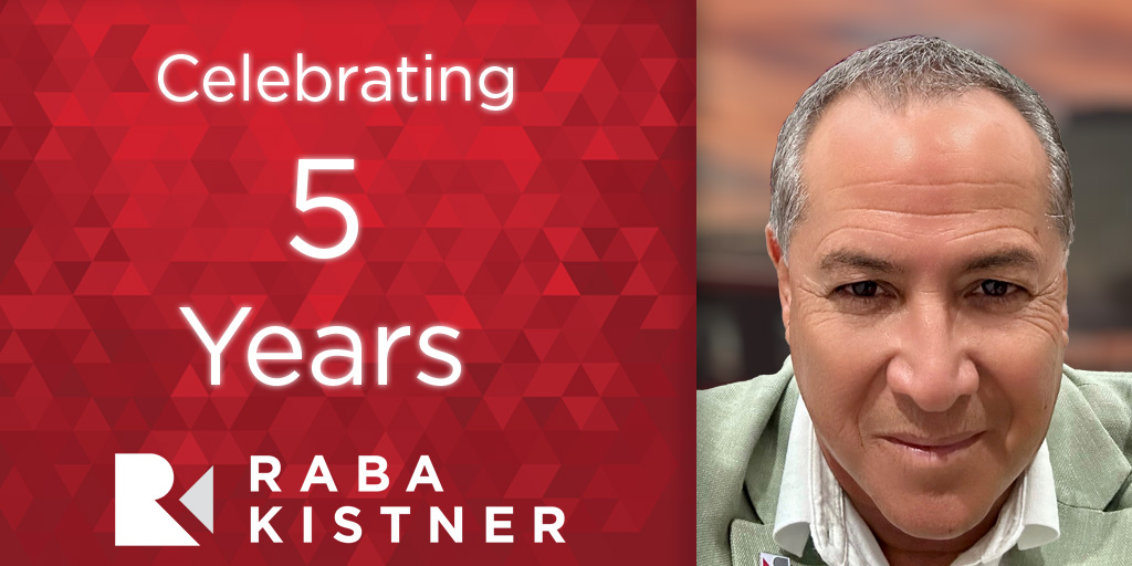 Congratulations to Donato 'Donut' Amaya jJr., Director of Business Development, #RioGrandeValley, for reaching his 5 year work anniversary with Raba Kistner this month!

#EmployeeMilestone #RGV #McAllen #Edinburg #Harligen #Weslaco #Brownsville #Pharr #Engineering #Construction