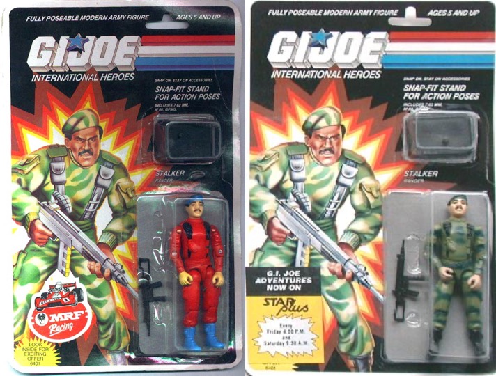 Check out these two international versions of Stalker released by Funskool in India. In both versions he is caucasian despite being African American in his artwork. What was your favorite Funskool release?
#gijoe #actionfigures #india #indian #funskool #international #stalker