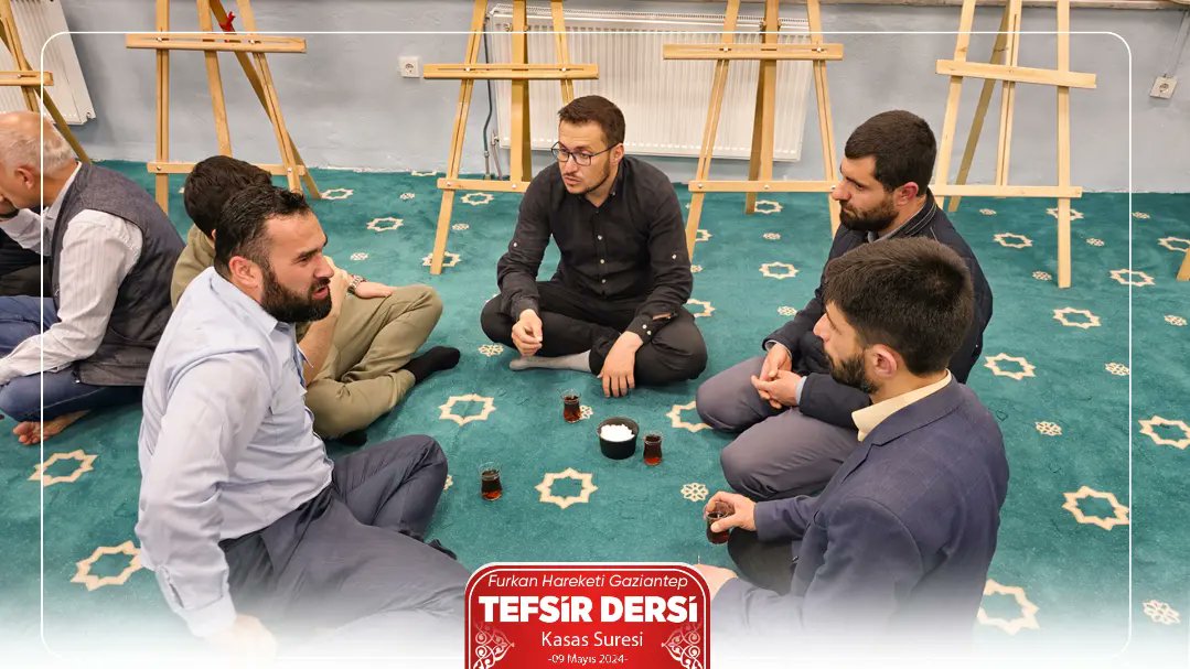 Program sonrası misafirlerimizle çay içip sohbet ettik. #TefsirDersi