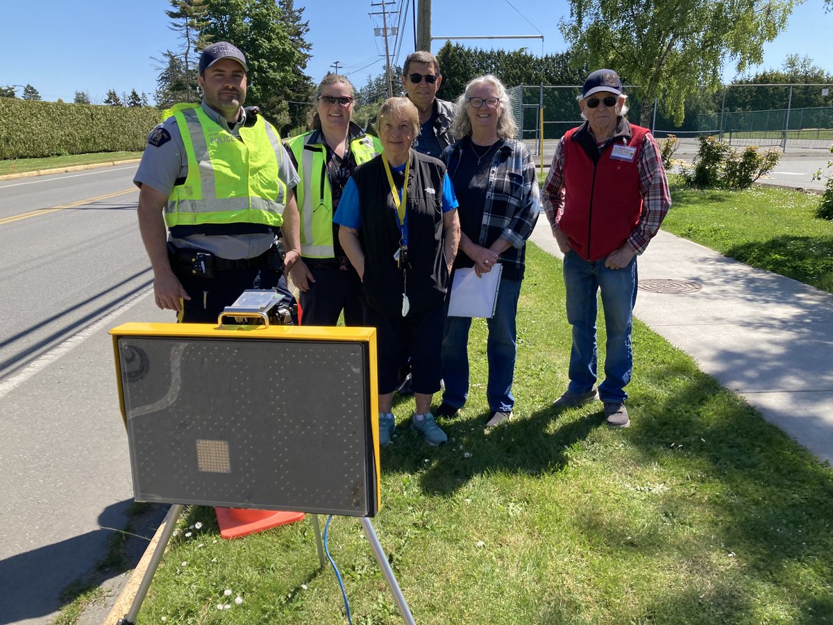 The faster you drive, the more likely you are to crash & greater the impact. We were at Parklands Secondary supporting Sidney/North Saanich speed watch volunteers setting up speed-reader board to remind drivers of their speed & the limit. 🚗 #NoNeedForSpeed @icbc @SidneyRCMP