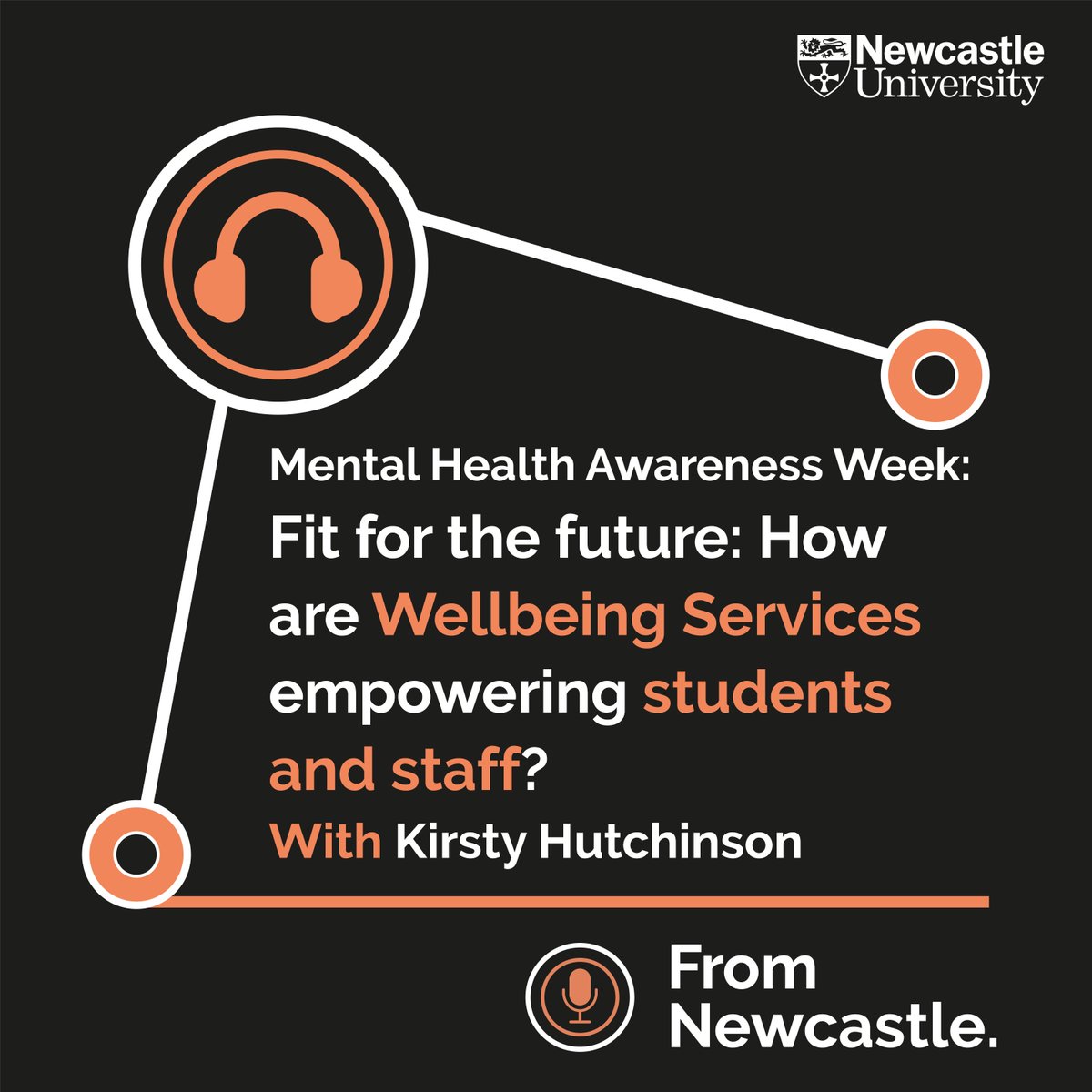 Coming Soon… 

In a special episode to mark #MentalHealthAwarenessWeek we talk to Kirsty Hutchinson, Head of Welfare and Counselling Services @uniofnewcastle 

🎧Listen from Mon 13 May 

@NewcastleSU #FromNewcastle #WeAreNCL @EngageNCL