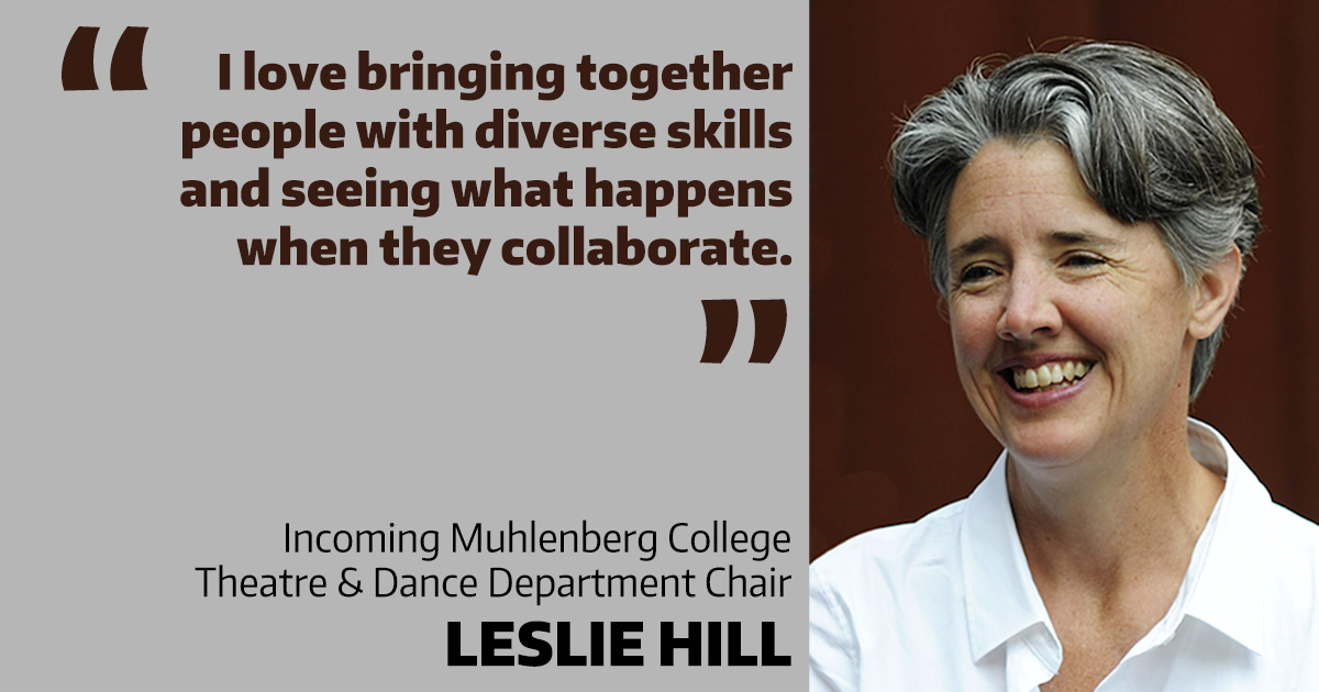 Director, performer and scholar Leslie Hill joins the Theatre & Dance faculty this fall as Department Chair and Professor of Theatre. muhlenberg.edu/news/2024/thea…